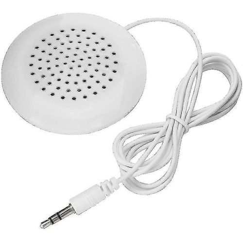 Garsent Mini Tragbar Lautsprecher, 3,5 Mm Hifi Minilautsprecher Mit Klinkenstecker Reise Stereo Sound Speaker Fr Mp3, Mp4, Lecteur CD, Handy (wei)