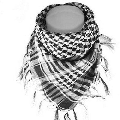 Arabe Shemagh Keffiyeh Armée Tactique Palestine Foulard Châle Kafiya Wrap