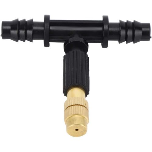 ERSHI-10 Pcs Buse d'eau Buse de Pulvérisation Brouillard Buse d'eau Pulvérisation Tête Irrigation Accessoires avec Té Connecteur p[165]