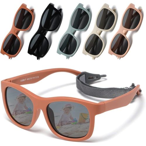 Ershi-Lunette De Soleil Bebe 6 Mois - 3 Ans, Lunette De Soleil Enfant Polarisées Fille Garçon Cadre Flexible Pour Fête De Vacances[668]