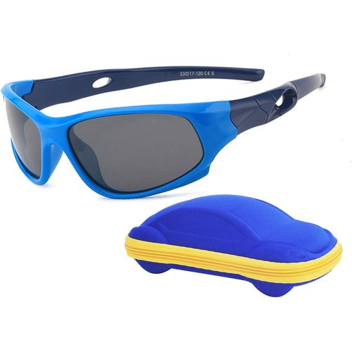 Ershi-Lunettes De Soleil Enfant Sport Polarisées Incassable Garçon Et Fille (3-12 Ans) + Cordons À Lunettes + Étui À Lunettes[801]