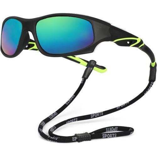 Ershi-Polarisées Lunettes De Soleil Enfant Anti Uv400 Lunettes De Soleil Caoutchouc Flexible Lunettes De Sport Pour 3-12 Ans Garço[397]