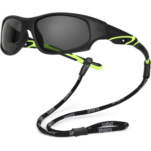 Ershi-Polarisées Lunettes De Soleil Enfant Anti Uv400 Lunettes De Soleil Caoutchouc Flexible Lunettes De Sport Pour 3-12 Ans Garço[393]
