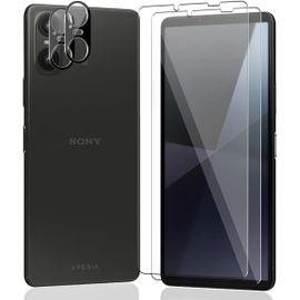 Verre Tremp¿¿ Pour Sony Xperia 10 Vi, Contenir Vitre Protection ¿¿Cran 2 Pi¿¿Ces Et Protection D'objectif De Cam¿¿Ra 2 Pi¿¿Ces. Duret¿¿ 9h Anti-Rayure Protection Vitre Pour Sony Xperia 10 Vi
