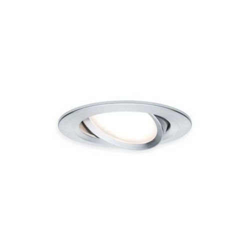 Paulmann - Spot Led Coin Nova Orientable À Encastrer Alu 6,5w - Gris