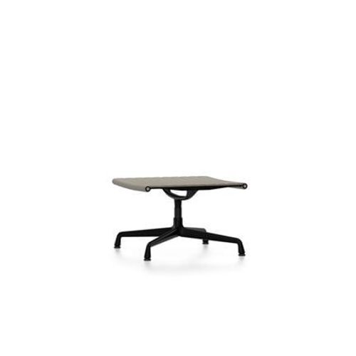 Vitra - Chaise En Aluminium - Ea 125 - Tabouret - Noir Profond - Cuir Sable  - Beige