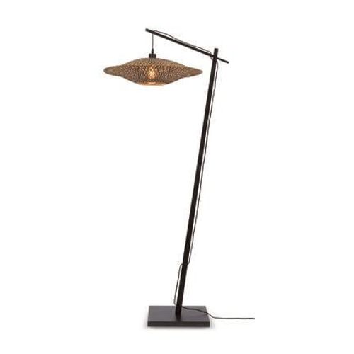 Lampadaire Bambou Noir H176cm
