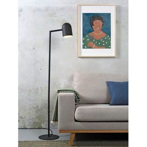 Lampadaire Industriel En Coton Noir 141 Cm Marseille Noir