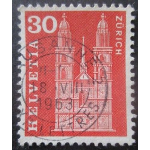 Suisse N°648 Cathédrale De Zurich Oblitéré