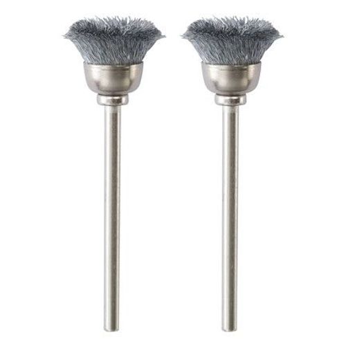 Proxxon - Brosses en acier - pinceau rond Ø 13 mm par 2 pièces  - Gris