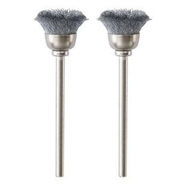 Proxxon - Brosses en acier - pinceau rond Ø 13 mm par 2 pièces  - Gris