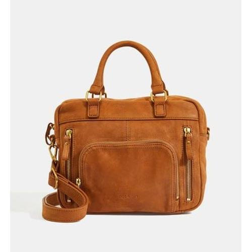 Nat & Nin - Sac cabas Mini Macy en cuir - Beige