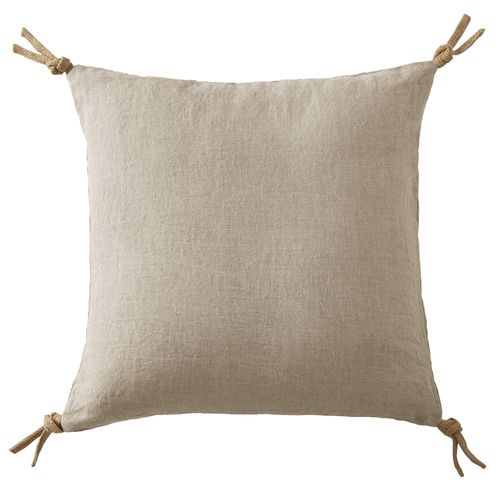 Coussin 45x45 Cm Lin Français Sable