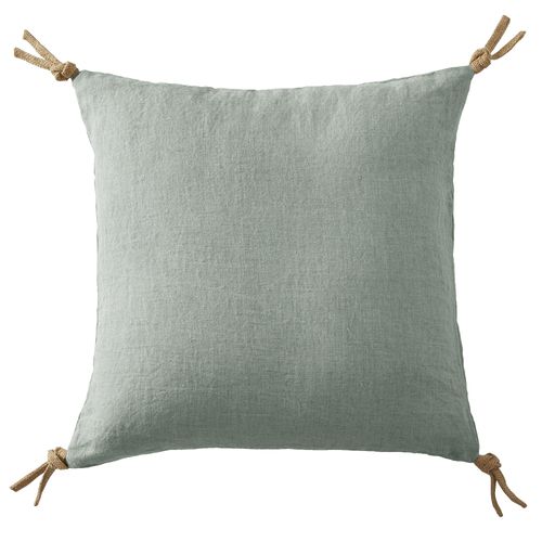 Coussin 45x45 Cm Lin Français Eucalyptus