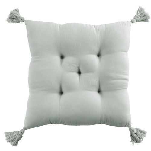 Coussin De Chaise 40x40 Cm Gaze De Coton Eucalyptus