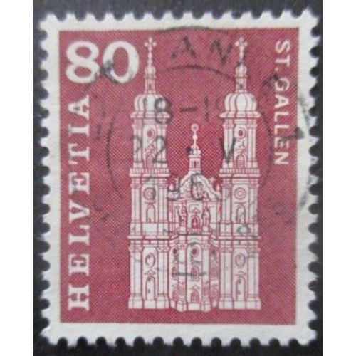 Suisse N°655 Cathédrale De St Gall Oblitéré