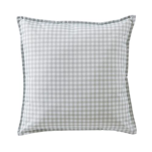 Housse De Coussin Extérieur 45x45 Cm Polyester Quadri Eucalyptus