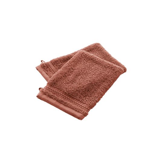 Lot De 2 Gants 15x21 Cm Coton Terracotta