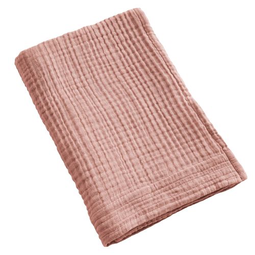 Serviette De Bain 70x130 Cm Gaze De Coton Rose