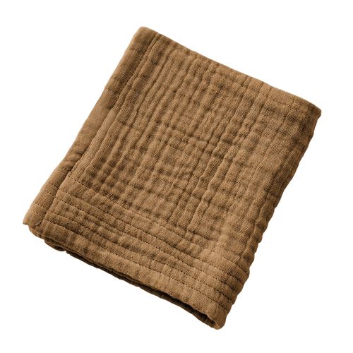 Serviette De Bain 30x50 Cm Gaze De Coton Camel