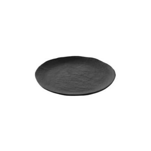 Revol - Assiette Plate À Pain Yli En Porcelaine Noire Brute Ø15 Cm - Noir