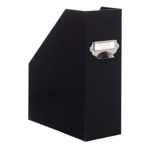 Rössler - Boîte Porte-Revues Carton Noir A4 - Noir