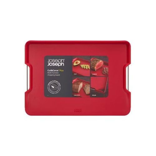 Joseph Joseph - Planche À Découper Multifonctions Cut &carve? Plus L Rouge  - Rouge