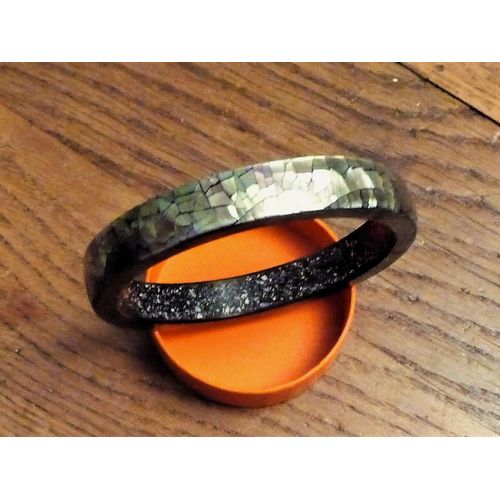 Bracelet En Nacre Et Pierre De 1,2 Cm De Large - Scooter