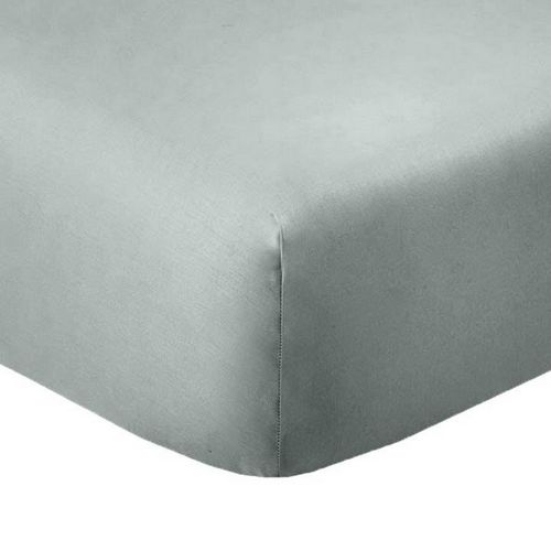 Drap Housse 180x200 +35 Cm Coton 57 Fils Silver
