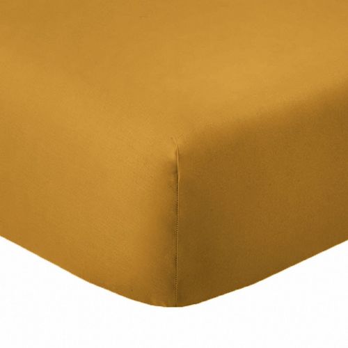 Drap Housse 160x200 +35 Cm Coton 57 Fils Safran