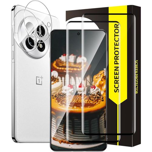 Verre Tremp¿¿ Pour Oneplus 13 5g, Cam¿¿Ra Protecteur, 3d Couverture Compl¿¿Te, Sans Bulles, Duret¿¿ 9h Vitre Protection, Haute Sensibilit¿¿, Grande Clart¿¿ Oneplus 13 Protection ¿¿Cran-2+2 Pi¿¿Ces