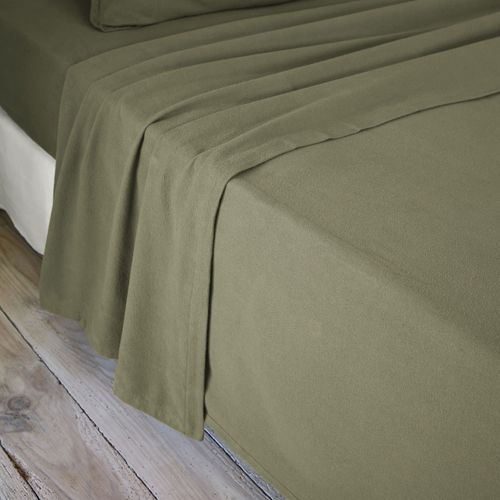 Drap Plat 240x300 Cm Flanelle De Coton Romarin