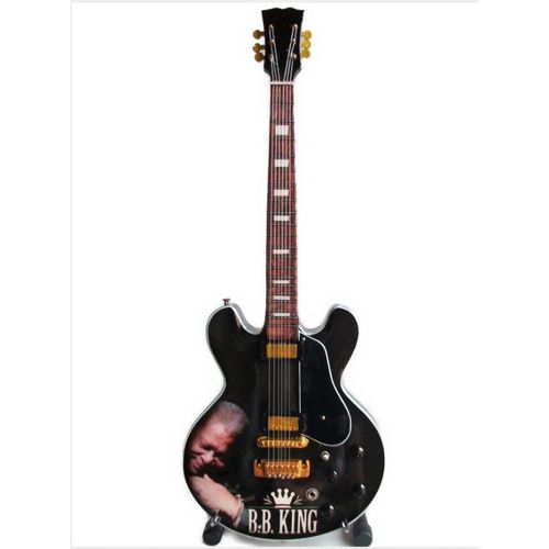 Guitare Miniature Style Gibson Noire Bb King