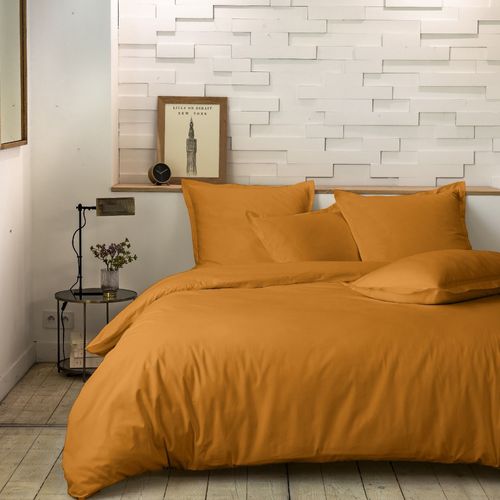 Housse De Couette 220x240 Cm Percale De Coton Safran