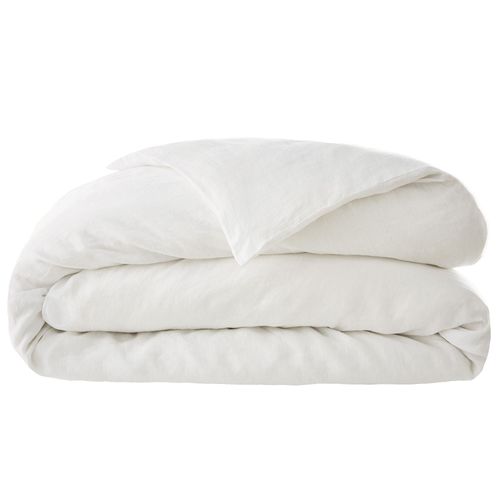 Housse De Couette 240x260 Cm Lin Français Craie