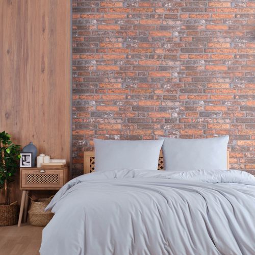 Parure De Lit 220x240 Cm Polycoton Gris