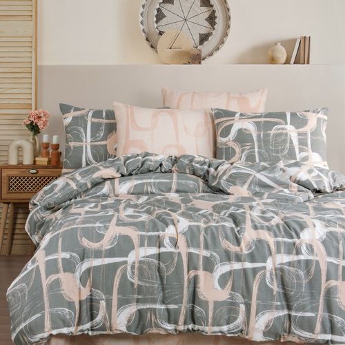 Parure De Lit 220x240 Cm Polycoton Troy Gris