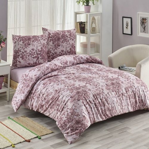 Parure De Lit 240x260 Cm Polycoton Sofrano Rose