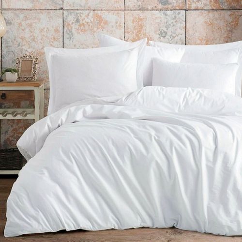 Parure De Lit 220x240 Cm Polycoton Blanc