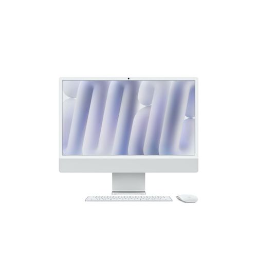 Apple iMac 24" puce Apple M4, CPU 8 coeurs et GPU 8 coeurs - Ram 16 Go - DD 256 Go - Argent