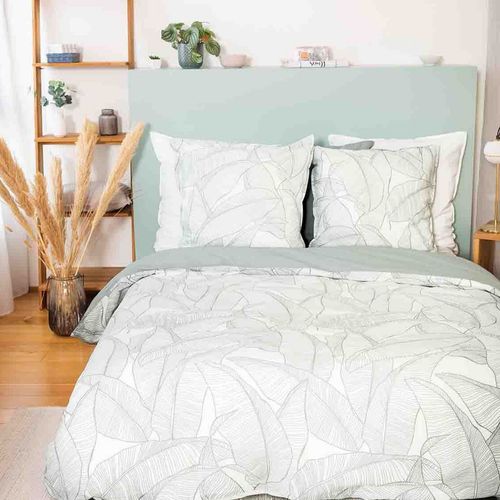 Housse De Couette 240x260 + 2 Taies D'oreiller 63x63 Lin Métis Lavé Pampelune