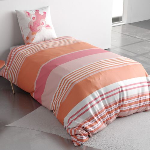 Parure De Lit Enfant 140x200 Cm Coton Louma Rose