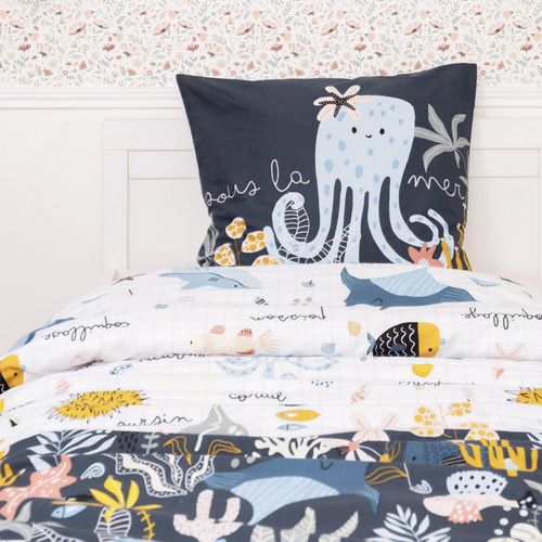 Parure De Lit Enfant 140x200 Cm Coton Octopia