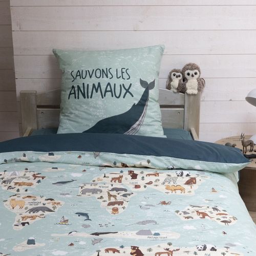 Parure De Lit Enfant 140x200 Cm Coton Map