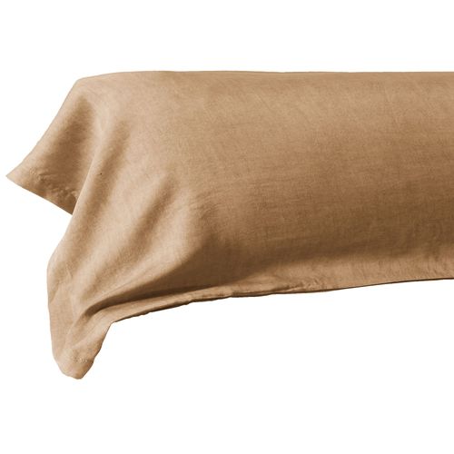Taie De Traversin 43x185 Cm Lyocell Camel