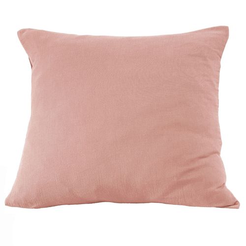 Taie D'oreiller 60x60 Cm Gaze De Coton Rose