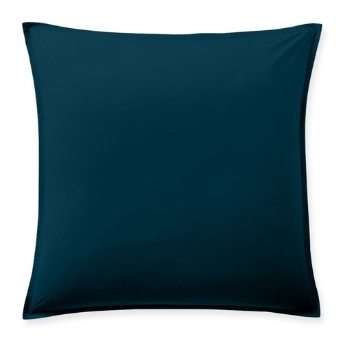Taie D'oreiller 65x65 Cm Percale De Coton Bleu Imperial