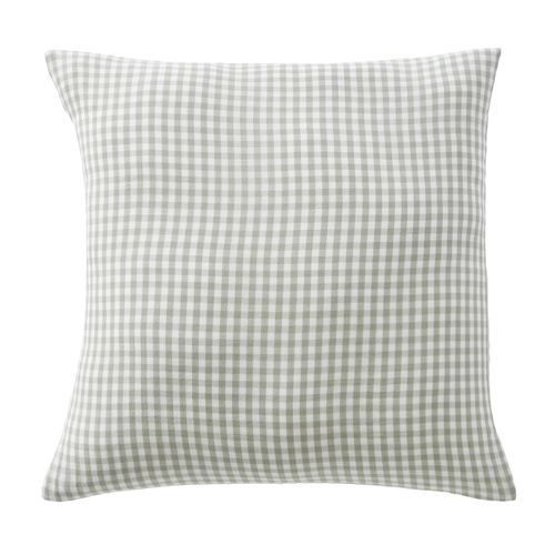 Taie D'oreiller 60x60 Cm Gaze De Coton Quadri Eucalyptus
