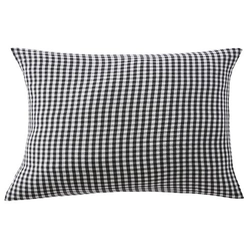 Taie D'oreiller 50x70 Cm Gaze De Coton Quadri Truffe