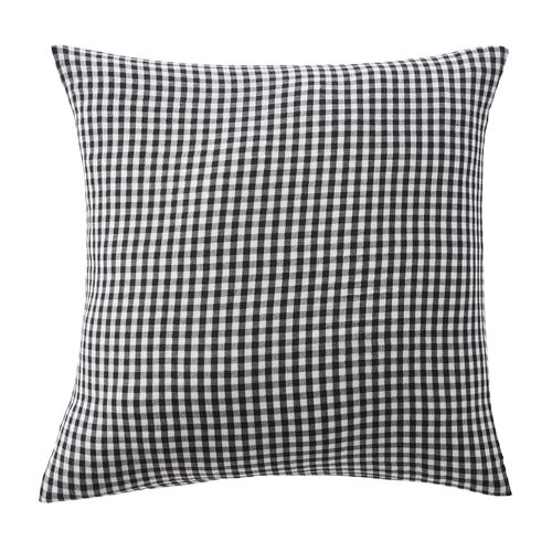Taie D'oreiller 60x60 Cm Gaze De Coton Quadri Truffe